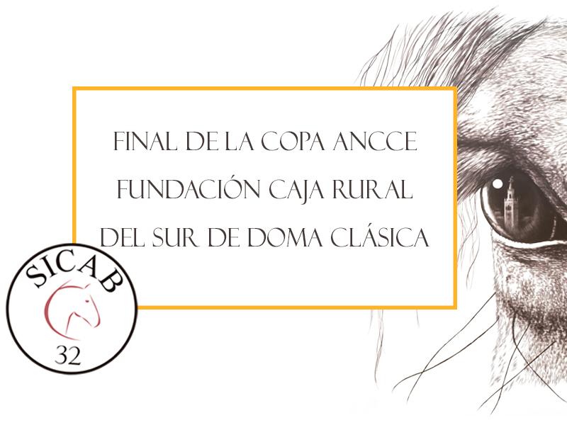 ANCCE | Listado de ejemplares inscritos en la Final de la Copa ANCCE Fundación Caja Rural del Sur de Doma Clásica, SICAB 2022